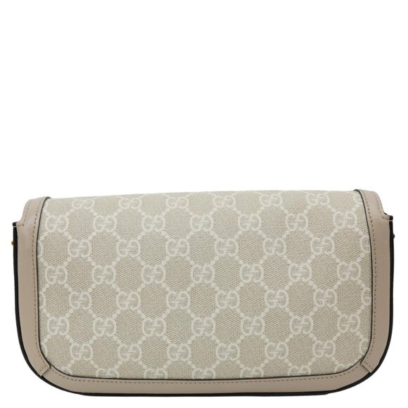 Gucci Horsebit 1955 Small GG Supreme Canvas Shoulder Bag Beige 735178 - Picture 5 of 16